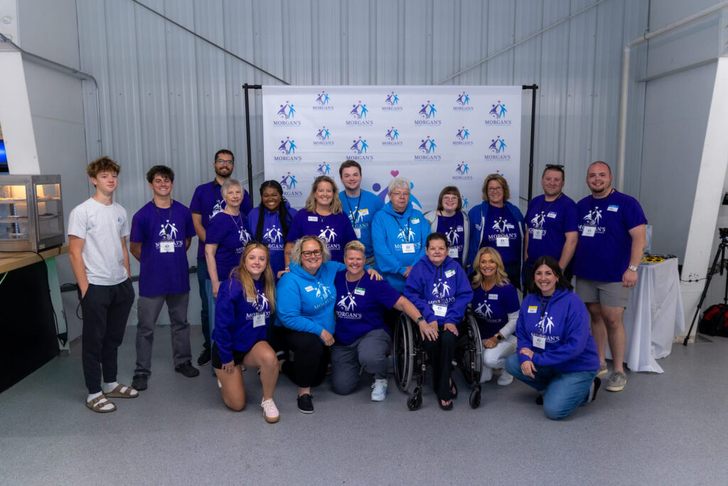 Morgan's Caring Connection volunteers at the Ice Skating Fundraiser